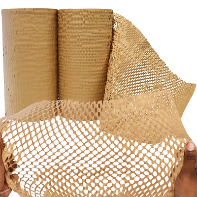 380mm x 30M Honeycomb Paper Hive Paper Wrap Roll
